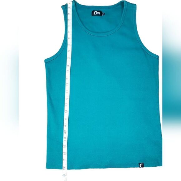 Zyia Green Ribbed Tank Top - Picture 4 of 6